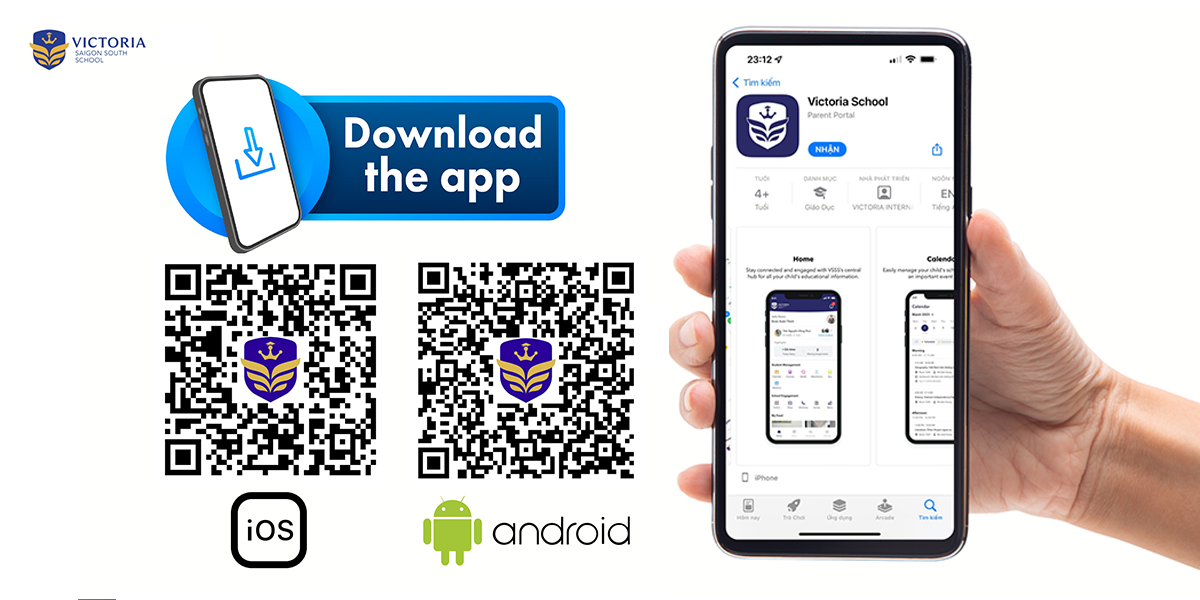 Library Victoria App Victoria Mobile App: Cổng thông tin Phụ huynh của Trường Victoria Nam ...